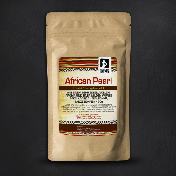 African Pearl Kaffee, ganz
