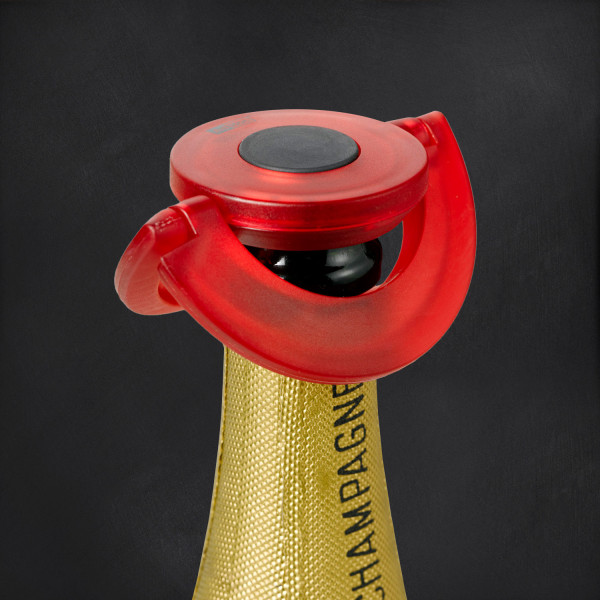 AdHoc Sekt- und Champagnerverschluss GUSTO, Rot