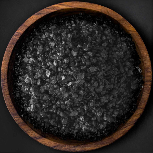 Hawaii Salz Black Lava, schwarz