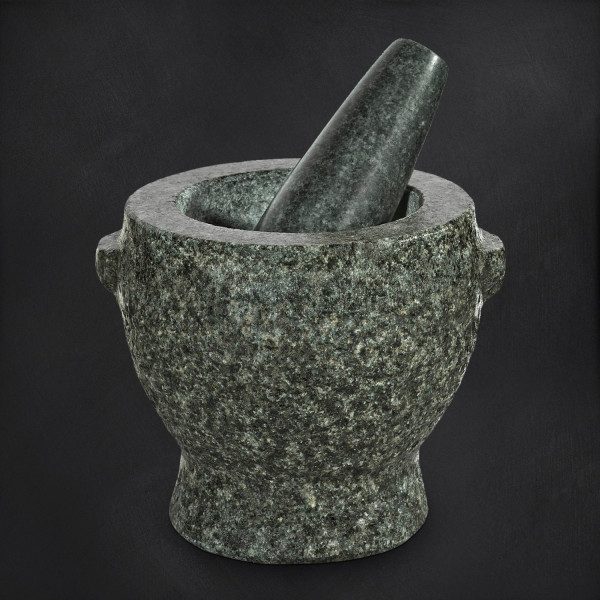 Granit-Mörser &amp; Stößel Plutos, 1,3 kg, granit