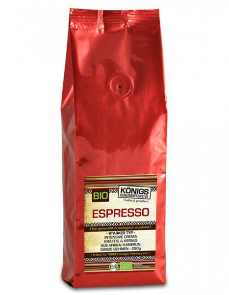 Espresso Crema, starker Typ, BIO, ganz