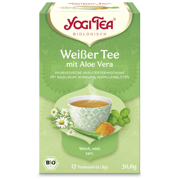 Yogi Tee Weißer Tee mit Aloe Vera, BIO