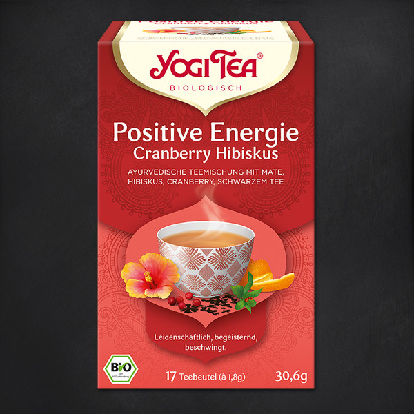 Yogi Tee Positive Energie Cranberry Hibiskus, BIO