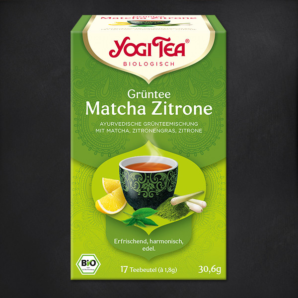 Yogi Tee Matcha Zitrone, Grüntee, BIO