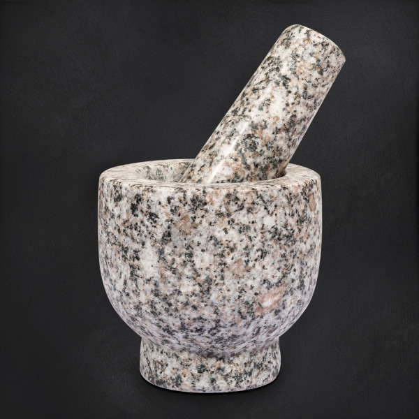 Granit-Mörser &amp; Stößel Cilio Eros, 1 kg, granit