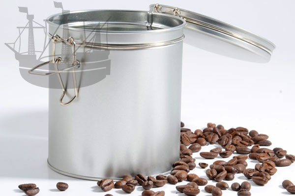 Gewürzdose, Kaffeedose mit Bügelverschluß, rund, 102 x 122 mm