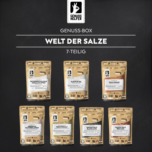 Genuss Box Welt der Salze, 7 Tlg.