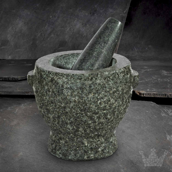 Granit-Mörser &amp; Stößel Plutos, 1,3 kg, granit