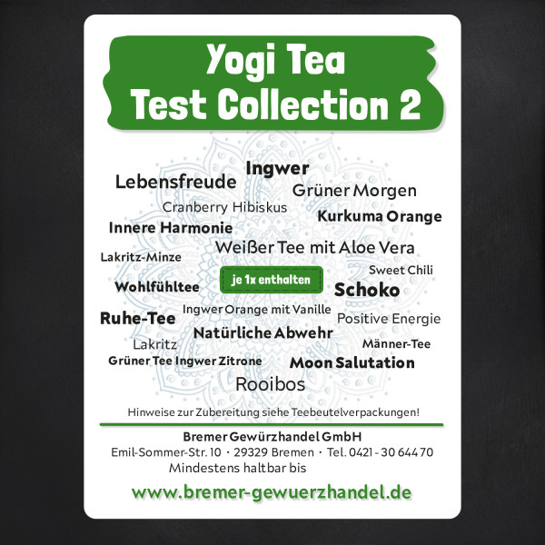 Yogi Tee Test Collection 2, 20 leckere Sorten, BIO