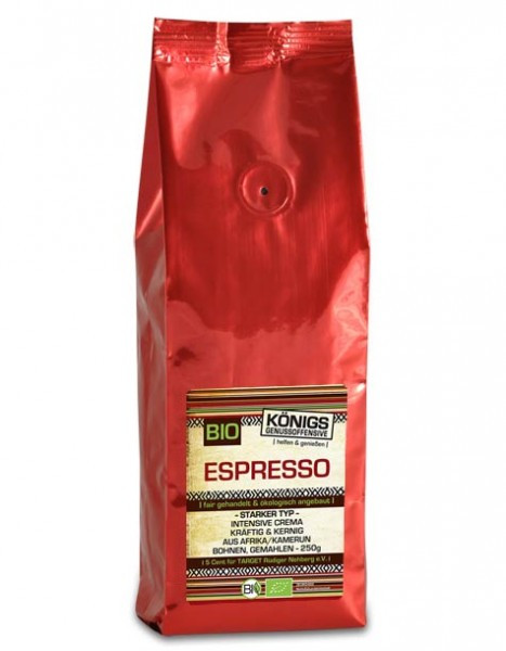 Espresso Crema, starker Typ, BIO, gemahlen